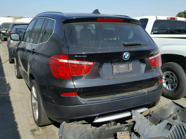 5UXWX7C58EL984900 - 2014 BMW X3 XDRIVE3 BLACK photo 3