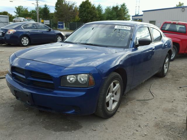 2B3KA43D09H512573 - 2009 DODGE CHARGER BLUE photo 2