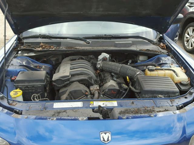 2B3KA43D09H512573 - 2009 DODGE CHARGER BLUE photo 7