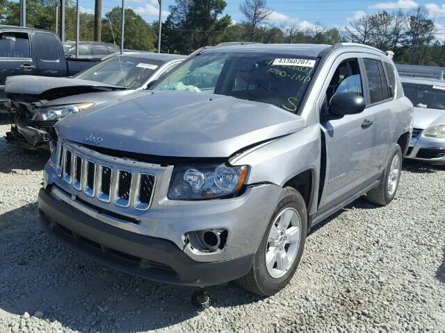 1C4NJCBA3GD792030 - 2016 JEEP COMPASS SP SILVER photo 2