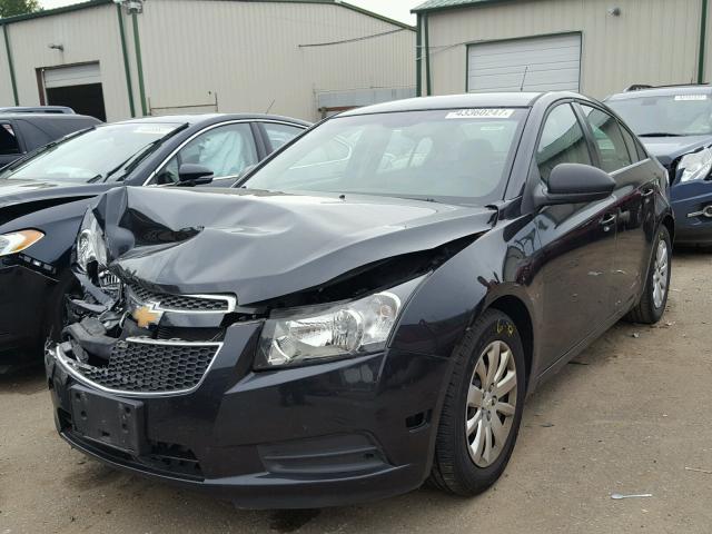 1G1PD5SH5B7208834 - 2011 CHEVROLET CRUZE BLACK photo 2