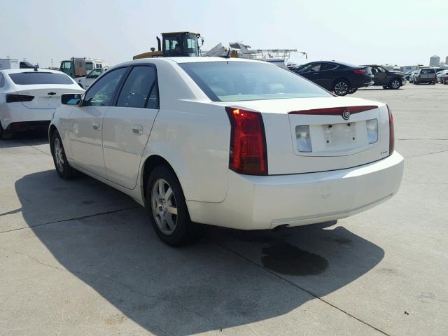 1G6DM57T260144390 - 2006 CADILLAC CTS WHITE photo 3