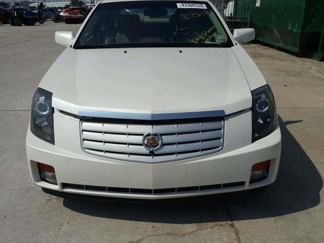 1G6DM57T260144390 - 2006 CADILLAC CTS WHITE photo 9