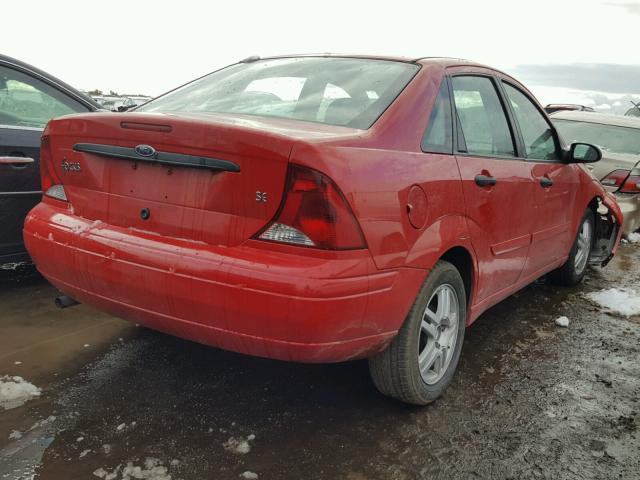 1FAFP34P03W205274 - 2003 FORD FOCUS RED photo 4