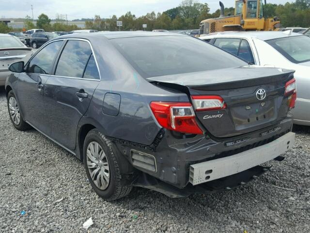 4T4BF1FK6CR172764 - 2012 TOYOTA CAMRY BASE CHARCOAL photo 3