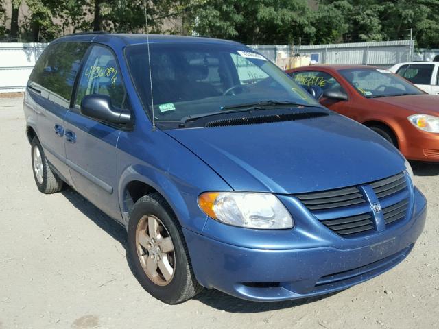 1D4GP45R97B129008 - 2007 DODGE CARAVAN BLUE photo 1