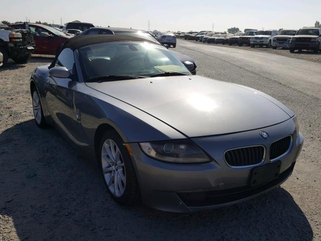 4USBU33578LW73863 - 2008 BMW Z4 3.0 GRAY photo 1