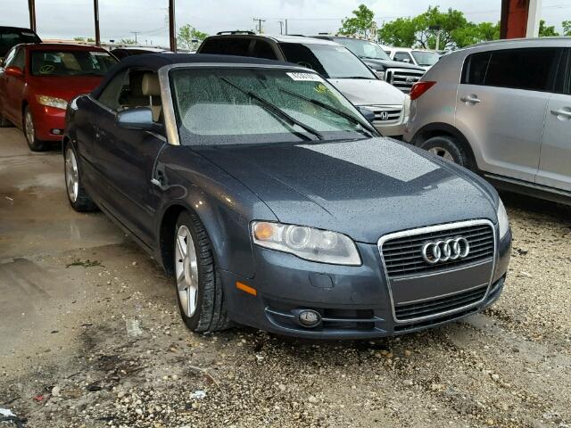 WAUAF48H58K005521 - 2008 AUDI A4 2.0T CA BLUE photo 1