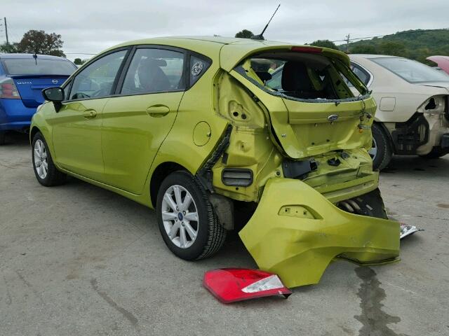 3FADP4EJ9BM161555 - 2011 FORD FIESTA SE GREEN photo 3