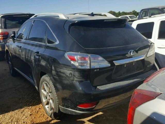 2T2ZK1BA0CC074179 - 2012 LEXUS RX 350 BLACK photo 3