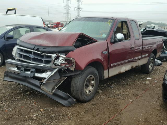 1FTEX2769VKC94596 - 1997 FORD F250 MAROON photo 2