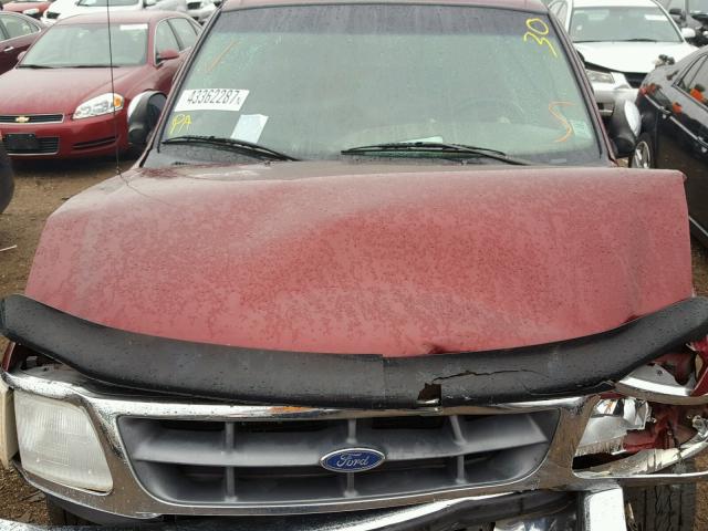 1FTEX2769VKC94596 - 1997 FORD F250 MAROON photo 7