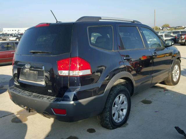 KNDJJ741295026077 - 2009 KIA BORREGO LX BLUE photo 4