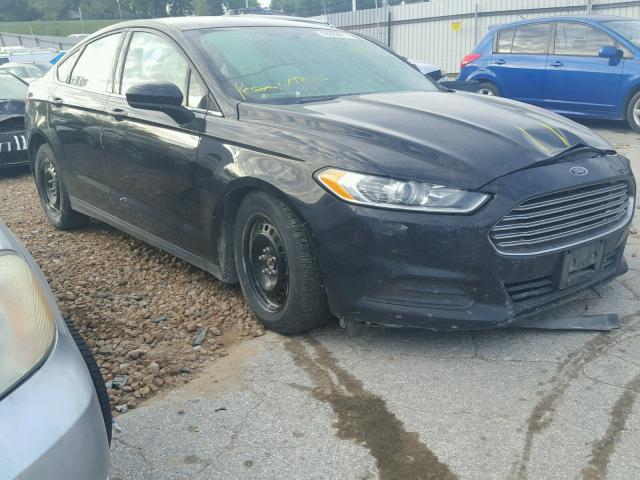 1FA6P0G74E5370411 - 2014 FORD FUSION BLACK photo 1