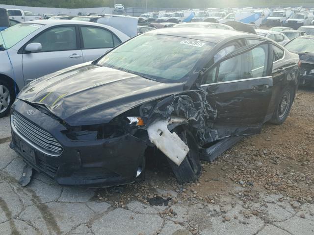 1FA6P0G74E5370411 - 2014 FORD FUSION BLACK photo 2