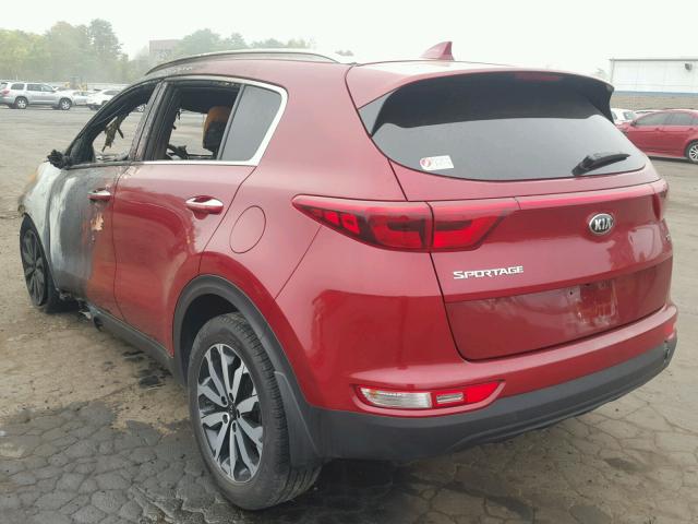 KNDPNCAC3H7058407 - 2017 KIA SPORTAGE E RED photo 3