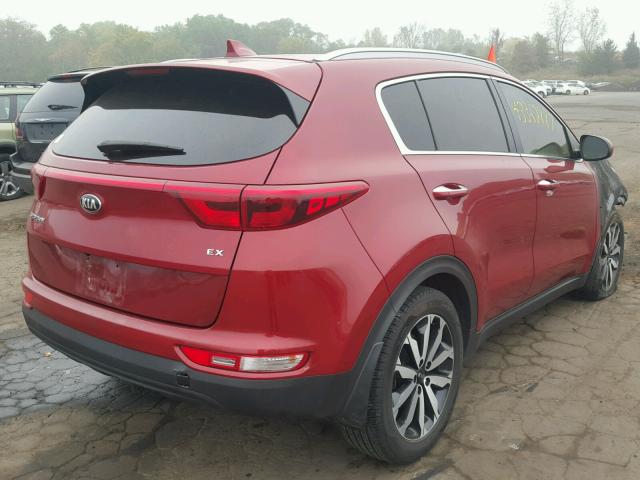 KNDPNCAC3H7058407 - 2017 KIA SPORTAGE E RED photo 4