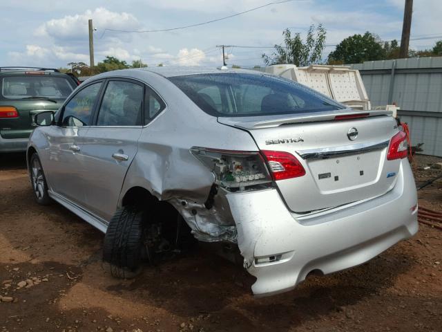 3N1AB7AP8EY340385 - 2014 NISSAN SENTRA S SILVER photo 3