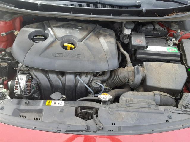 KMHD35LH7EU169824 - 2014 HYUNDAI ELANTRA GT RED photo 7