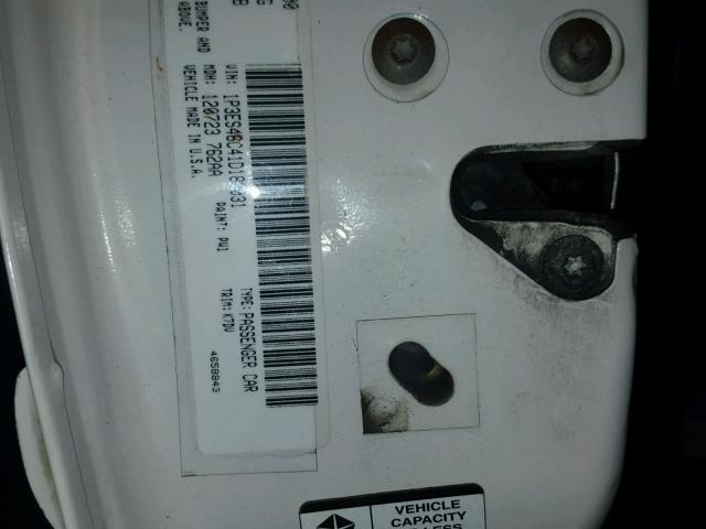 1P3ES46C41D182031 - 2001 PLYMOUTH NEON BASE 白色 照片 10