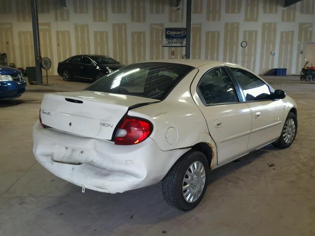1P3ES46C41D182031 - 2001 PLYMOUTH NEON BASE 白色 照片 4