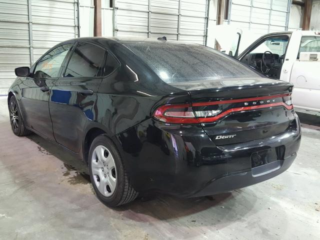 1C3CDFAA2FD112221 - 2015 DODGE DART SE BLACK photo 3