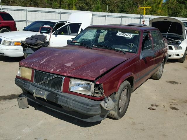 YV1JS8318S1204506 - 1995 VOLVO 940 BURGUNDY photo 2