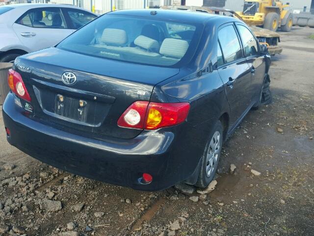 2T1BU4EE0AC210615 - 2010 TOYOTA COROLLA BA BLACK photo 4