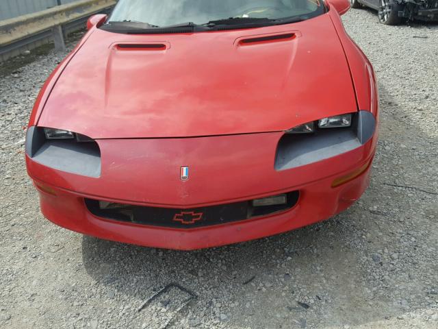 2G1FP22KXV2114232 - 1997 CHEVROLET CAMARO BAS RED photo 7