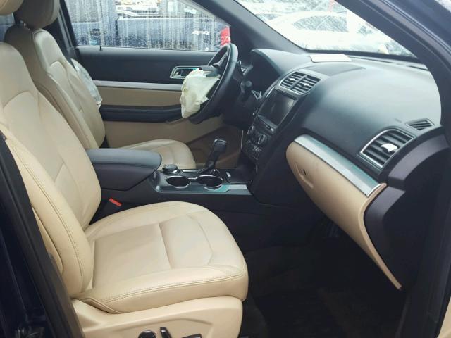 1FM5K8D88GGA94768 - 2016 FORD EXPLORER X BLUE photo 5