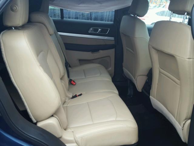 1FM5K8D88GGA94768 - 2016 FORD EXPLORER X BLUE photo 6