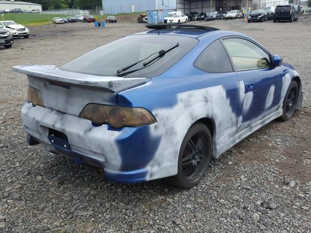 JH4DC53023C007504 - 2003 ACURA RSX TYPE-S BLUE photo 4