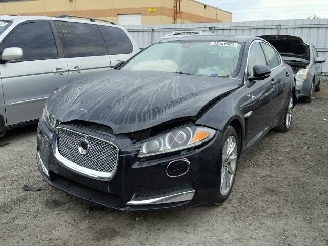 SAJWADES8DPS97468 - 2013 JAGUAR XF BLACK photo 2