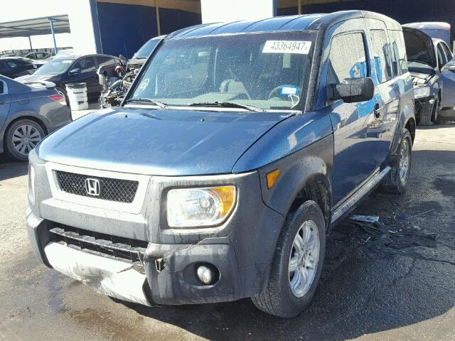 5J6YH18606L000575 - 2006 HONDA ELEMENT EX BLUE photo 2