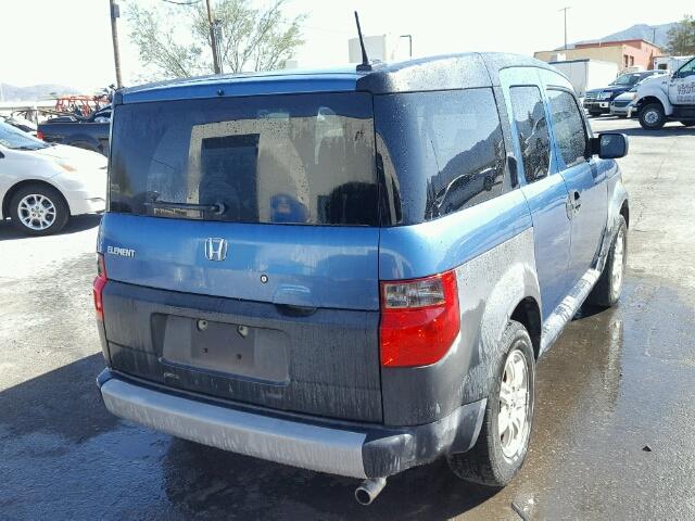 5J6YH18606L000575 - 2006 HONDA ELEMENT EX BLUE photo 4