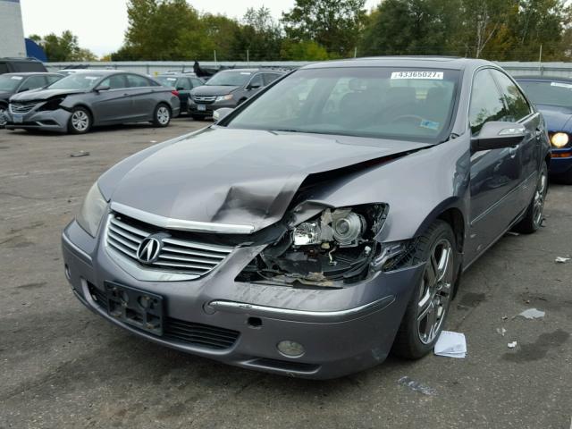 JH4KB16555C002617 - 2005 ACURA RL GRAY photo 2