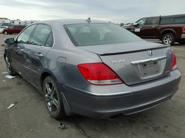 JH4KB16555C002617 - 2005 ACURA RL ნაცრისფერი ფოტო 3