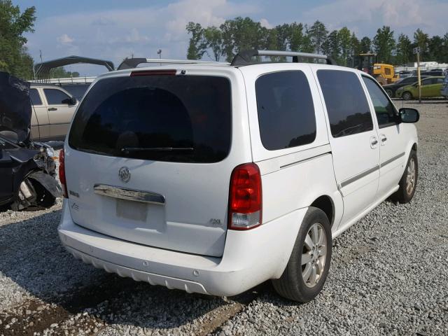 5GADV33167D207604 - 2007 BUICK TERRAZA CX WHITE photo 4