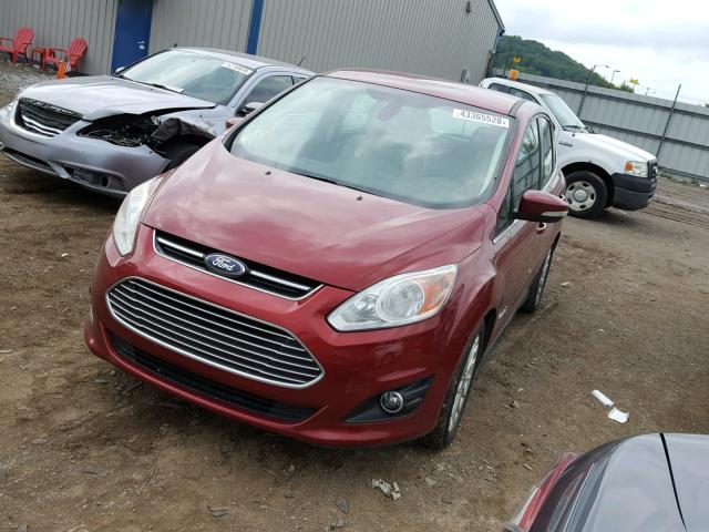 1FADP5BUXDL538306 - 2013 FORD C-MAX SEL RED photo 2