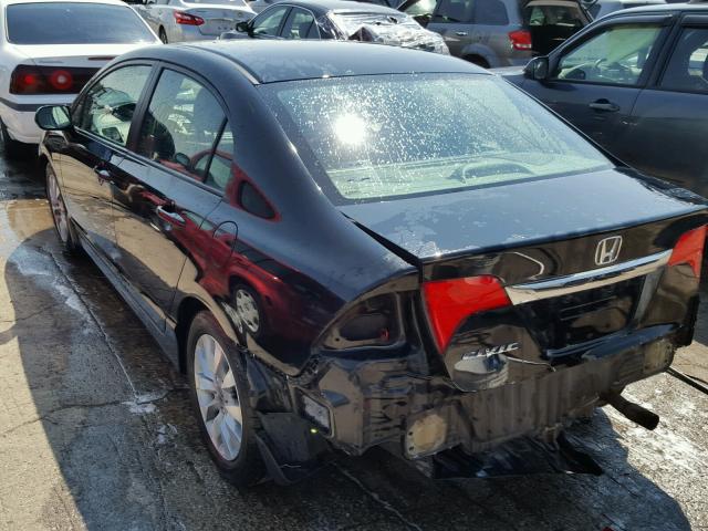 19XFA1F98AE003806 - 2010 HONDA CIVIC EXL 黑色 照片 3