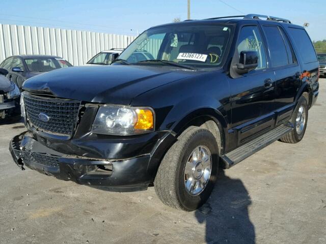 1FMFU19515LA76203 - 2005 FORD EXPEDITION BLACK photo 2