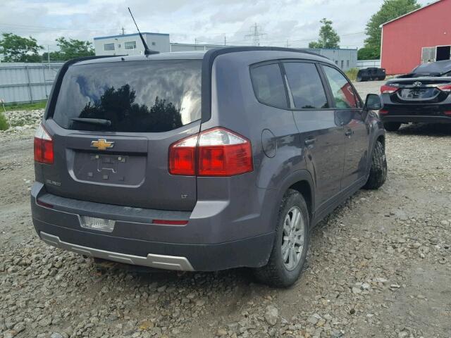 KL77P2EM5CK505071 - 2012 CHEVROLET ORLANDO LT CHARCOAL photo 4