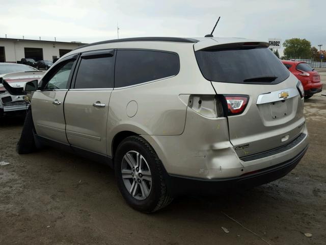 1GNKRHKD1FJ370283 - 2015 CHEVROLET TRAVERSE TAN photo 3