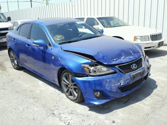 JTHBF5C28B5154199 - 2011 LEXUS IS 250 BLUE photo 9