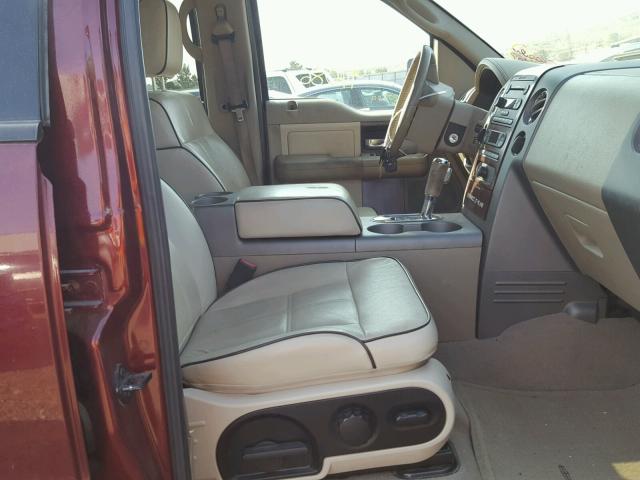 5LTPW18536FJ06139 - 2006 LINCOLN MARK LT MAROON photo 5