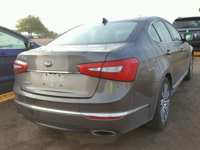 KNALN4D73F5176708 - 2015 KIA CADENZA PR BROWN photo 4