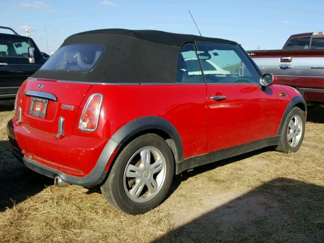 WMWRF33405TF60676 - 2005 MINI COOPER RED photo 4