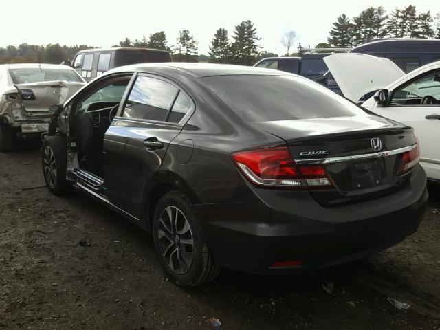 19XFB2F84DE061412 - 2013 HONDA CIVIC EX BLACK photo 3