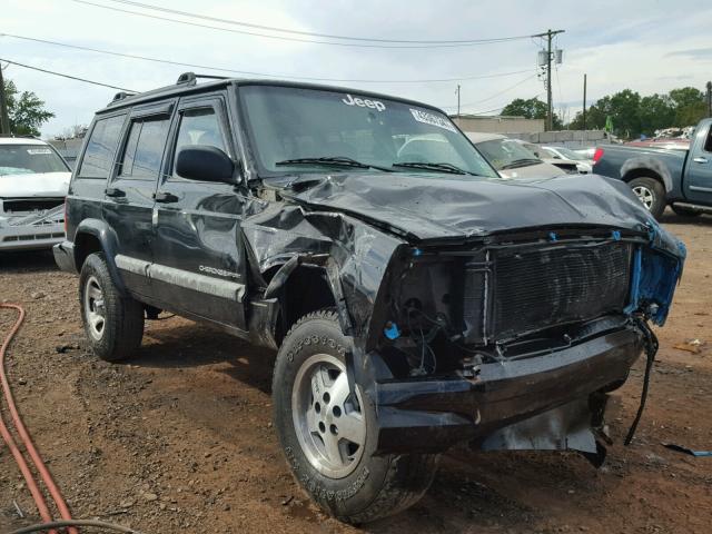 1J4FF48S01L621111 - 2001 JEEP CHEROKEE S BLACK photo 1