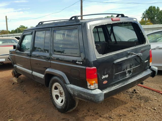 1J4FF48S01L621111 - 2001 JEEP CHEROKEE S BLACK photo 3